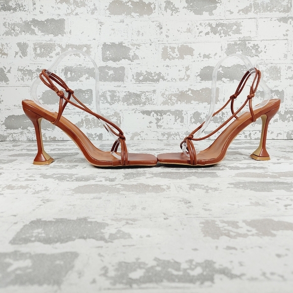 NEW H by Halston Women's Picasso Lace-Up Dress Sandals E384 - Picture 7 of 14